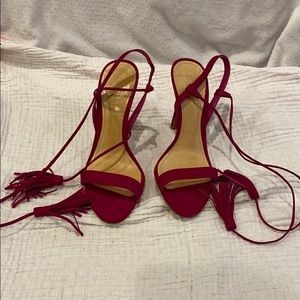 Schutz punk tassel heels